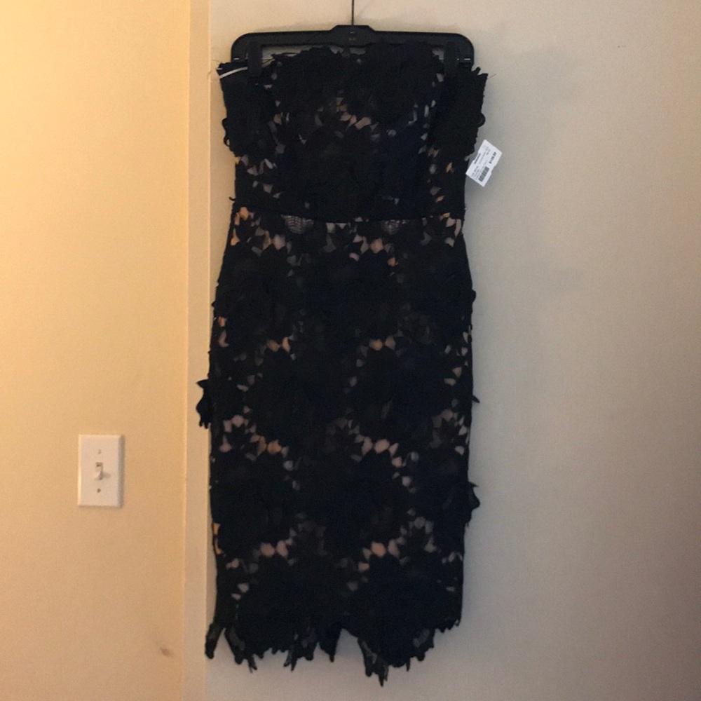 Black lace dress